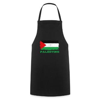 Palästina Flagge - Cooking Apron - black - Front - AI Model Male 185 dark (185cm)