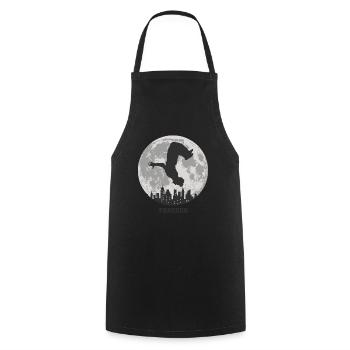Parkour - Tablier de cuisine - noir - Devant - AI Model Male 185 dark (185cm)