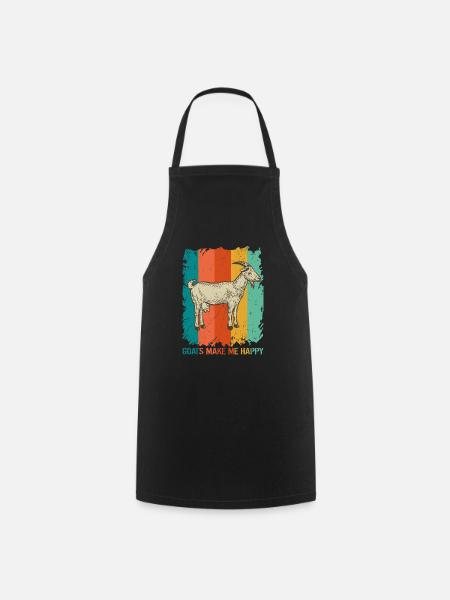 chèvre - Tablier de cuisine - noir