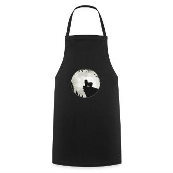 Bichon havanais chien lune amoureux des animaux de compagnie cadeau - Tablier de cuisine - noir - Devant - AI Model Male 185 dark (185cm)