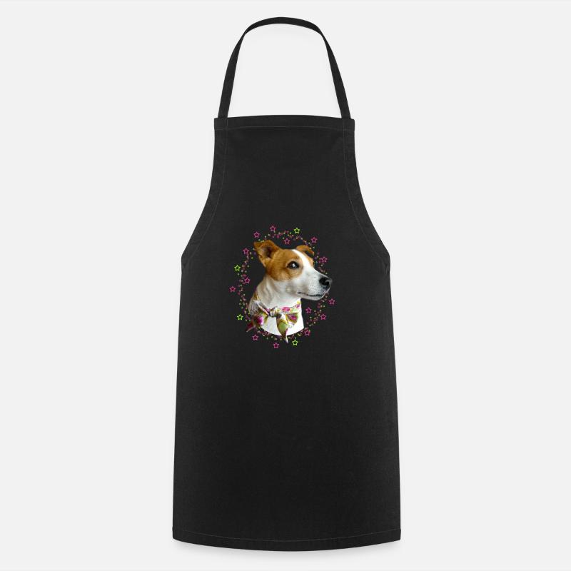 little jack russell dog - Cooking Apron - black