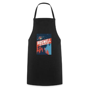 Roswell New Mexico USA Théories du complot Fun Gif - Tablier de cuisine - noir - Devant - AI Model Male 185 dark (185cm)