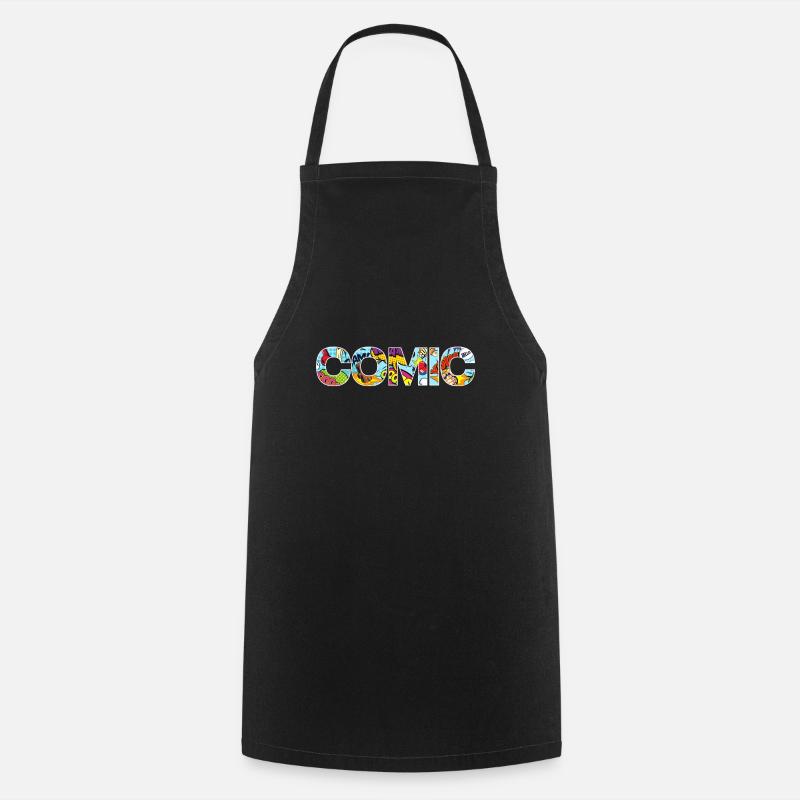 COMIC GESCHENK - Kochschürze - Schwarz