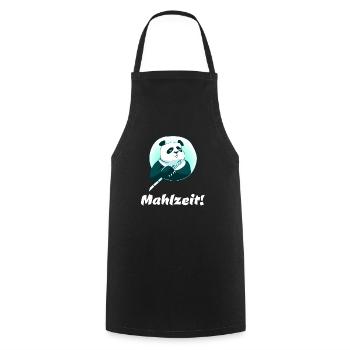Mahlzeit! - Kochschürze - Schwarz - Vorne - AI Model Male 185 dark (185cm)