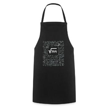 Enfants Racine Carrée De 144 Cadeau D'anniversaire 12 Ans - Tablier de cuisine - noir - Devant - AI Model Male 185 dark (185cm)