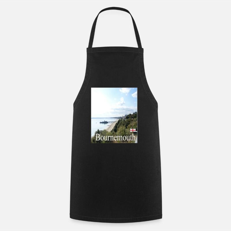 Bournemouth, Angleterre - Tablier de cuisine - noir
