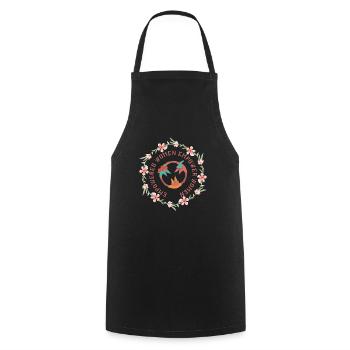 Trio der ermächtigten Frauen empower - Kochschürze - Schwarz - Vorne - AI Model Male 185 dark (185cm)