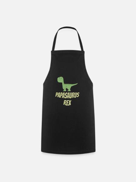 Papasaurus Rex - Kochschürze - Schwarz