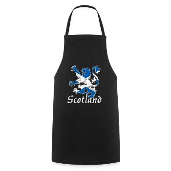 Scotland Scotland Scottish Flag - Cooking Apron - black - Front - AI Model Male 185 dark (185cm)