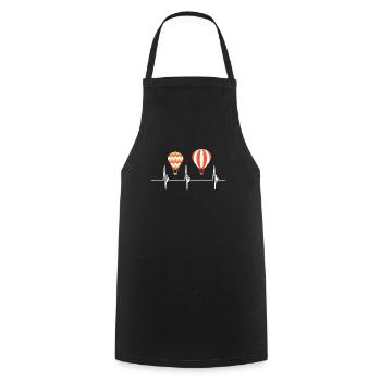 Hot Air Balloon Gift Hot Air Balloon Balloon Ride - Cooking Apron - black - Front - AI Model Male 185 dark (185cm)