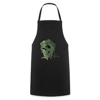 Zombie - Kochschürze - Schwarz - Vorne - AI Model Male 185 dark (185cm)