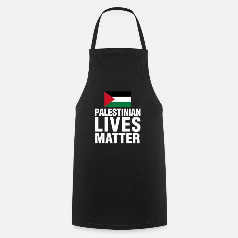 Palestinian Lives Matter Fun Gift - Cooking Apron - black