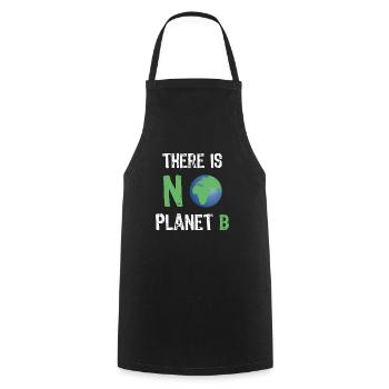 Umwelt There is no planet B - Kochschürze - Schwarz - Vorne - AI Model Male 185 dark (185cm)