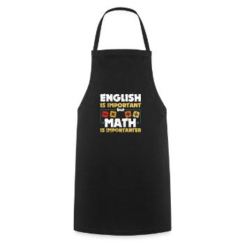 Drôle d’étudiant en mathématiques Drôle d’amoureux des mathématiques - Tablier de cuisine - noir - Devant - AI Model Male 185 dark (185cm)