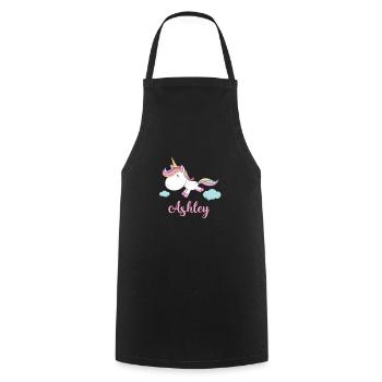 ASHLEY Rose Licorne Nouveauté - Tablier de cuisine - noir - Devant - AI Model Male 185 dark (185cm)