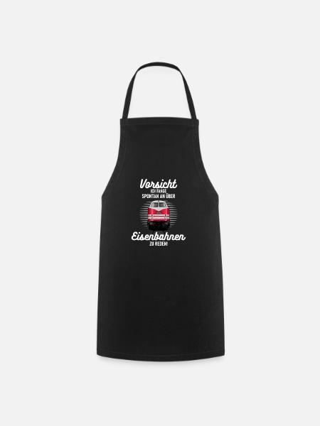 Eisenbahn Shirt Lok Lokomotive V 180 - Kochschürze - Schwarz