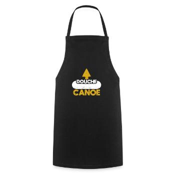 Depp Canoe Self-deprecating Arrow to the top Funny - Cooking Apron - black - Front - AI Model Male 185 dark (185cm)