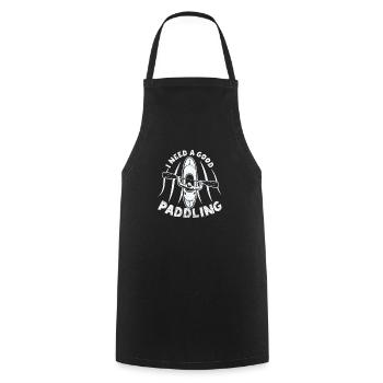 Kayaking River White Water Rafting I Need - Cooking Apron - black - Front - AI Model Male 185 dark (185cm)