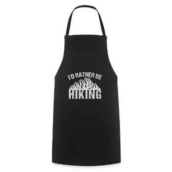 Id Rather Be Hiking - Tablier de cuisine - noir - Devant - AI Model Male 185 dark (185cm)