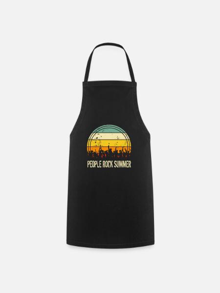 People Rock Summer Rock Kleidung Vintage trend - Kochschürze - Schwarz