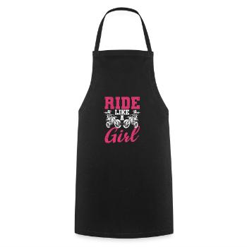 Dirt Bike Rider Motocross Enduro Bikers Ride Like - Tablier de cuisine - noir - Devant - AI Model Male 185 dark (185cm)