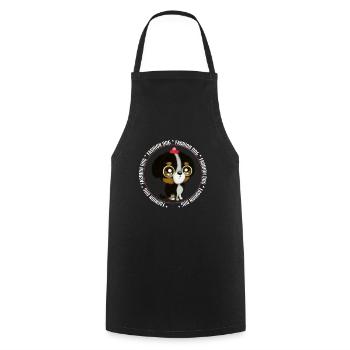 Fashion Dog - Cooking Apron - black - Front - AI Model Male 185 dark (185cm)