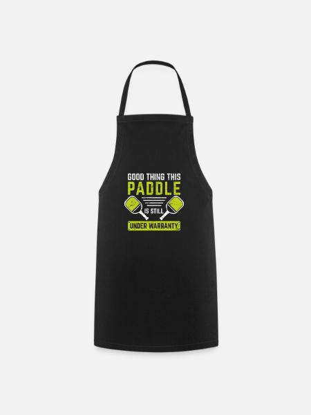 Pickleball Funny Paddle Funny Pickleball Player Sp - Tablier de cuisine - noir