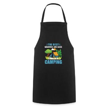 Camping Camping Tent Caravan glampin - Cooking Apron - black - Front - AI Model Male 185 dark (185cm)