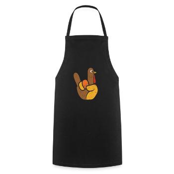 Rock Sign Türkei Hand Cool Thanksgiving Türkei - Kochschürze - Schwarz - Vorne - AI Model Male 185 dark (185cm)