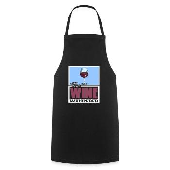 Wine Whisperer - Cooking Apron - black - Front - AI Model Male 185 dark (185cm)