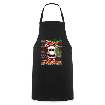 K-Pop Fans Christmas Ugly Sweater Design - Tablier de cuisine - noir - Devant - AI Model Male 185 dark (185cm)