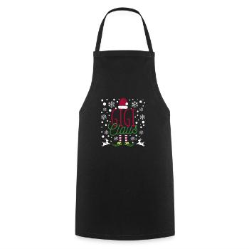 Christmas Group Matching Family Pyjama Xmas PJ - Cooking Apron - black - Front - AI Model Male 185 dark (185cm)