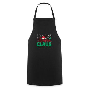 Chapeau de Père Noël Drôle De Grand-mère Pyjama de Noël - Tablier de cuisine - noir - Devant - AI Model Male 185 dark (185cm)