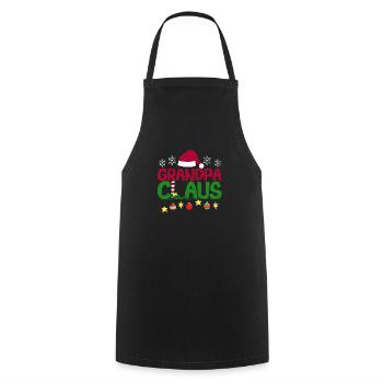 Grand-père Claus Père Noël Assorti Famille Noël Pjs - Tablier de cuisine - noir - Devant - AI Model Male 185 dark (185cm)