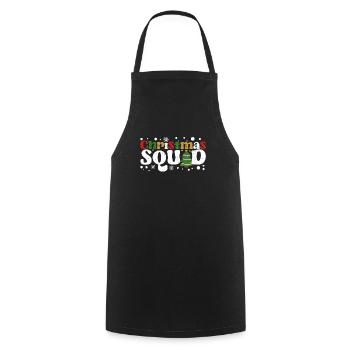 Escouade de Noël Père Noël Famille Matching - Tablier de cuisine - noir - Devant - AI Model Male 185 dark (185cm)