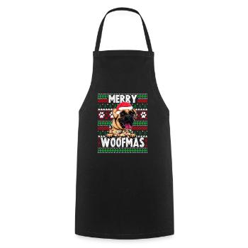 Pyjama pour chien mignon - Boxer Dog Lover Noël - Tablier de cuisine - noir - Devant - AI Model Male 185 dark (185cm)