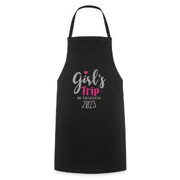 GIRLS TRIP 2023 - Tablier de cuisine - noir - Devant - AI Model Male 185 dark (185cm)