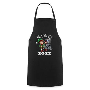 Men Women Cute Elf Christmas Expensive Gas - Cooking Apron - black - Front - AI Model Male 185 dark (185cm)