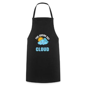 For Crying Out Cloud Meteorology Weather - Cooking Apron - black - Front - AI Model Male 185 dark (185cm)