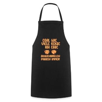 Biscuits au chocolat Noël - Tablier de cuisine - noir - Devant - AI Model Male 185 dark (185cm)