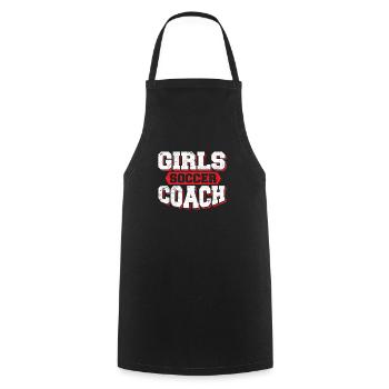 Girls Soccer Coach Funny Soccer Definition Womens - Kochschürze - Schwarz - Vorne - AI Model Male 185 dark (185cm)