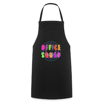 Office Squad Administrative Assistant Appreciation - Cooking Apron - black - Front - AI Model Male 185 dark (185cm)