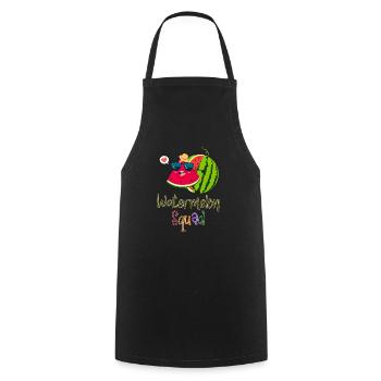 Watermelon Squad Slice Melon Fruits de vacances d’été - Tablier de cuisine - noir - Devant - AI Model Male 185 dark (185cm)