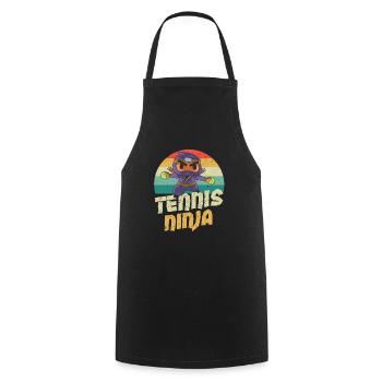 Funny Sports Player Coach Ball Asian Japan - Cooking Apron - black - Front - AI Model Male 185 dark (185cm)