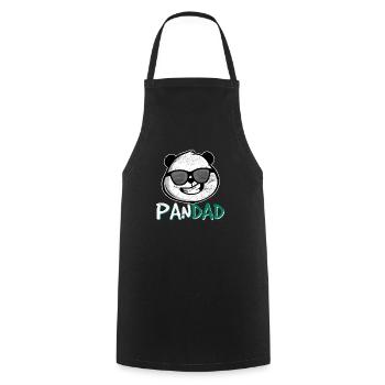 Pandad Mens Panda Bear Dad Coolest Father Fun Fath - Cooking Apron - black - Front - AI Model Male 185 dark (185cm)