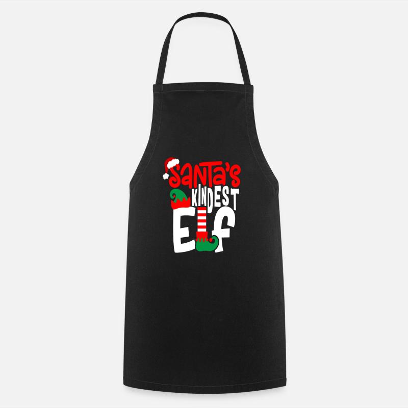 L’enfant lutin du Père Noël - Tablier de cuisine - noir