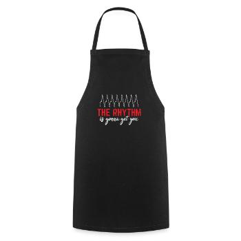ICU Nurse Critical Care Nurse Intensive Care Unit - Cooking Apron - black - Front - AI Model Male 185 dark (185cm)