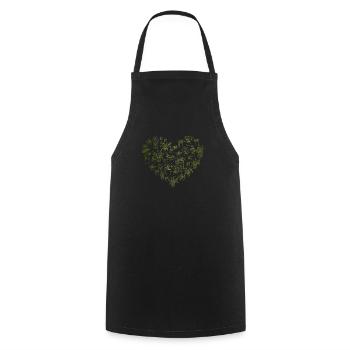 Succulent Cactus Cute Plants Funny Plant Lover Hou - Cooking Apron - black - Front - AI Model Male 185 dark (185cm)