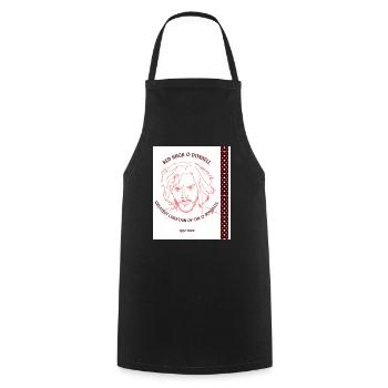 HUGH O DONNELL ROUGE - Tablier de cuisine - noir - Devant - AI Model Male 185 dark (185cm)