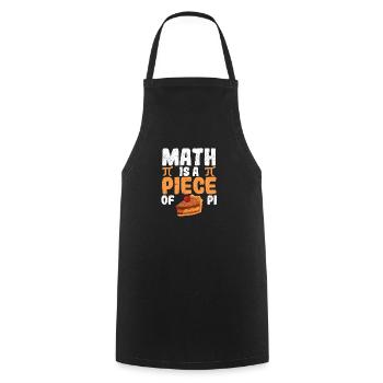 Mathe ist ein Stück Kuchen Lustiger Pi-Tag Mathe - Kochschürze - Schwarz - Vorne - AI Model Male 185 dark (185cm)